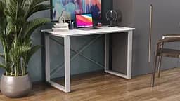 Письмовий стіл Ferrum-decor Драйв 750x1000x700 Сірий метал ДСП Біле 16 мм (FRD-103157) - мініатюра 4