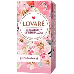 Уцінка. Чай зелений Lovare Strawberry Marshmallow 36 г (24 шт. х 1.5 г)