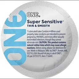 Ультратонкі презервативи ONE Super Sensitive, 1 шт One One Super Sensitive 101885