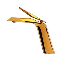 Смеситель для умывальника золотой Nett DRG-66 Золотой