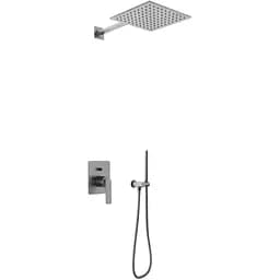 Душева система Kohlman Experience 25 graphite + BOX прихованого монтажу QW210EGQ25, Графіт