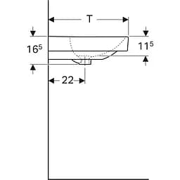 Раковина Geberit Smyle Square 90x48 500.251.01.1, Білий - мініатюра 2