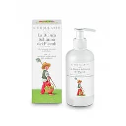 Дитяча біла пінка для ванни з календулою, яблуком і мальвою L'ERBOLARIO 250 мл