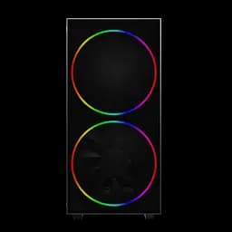 Корпус GameMax Black Hole, без БЖ, Midi Tower, ATX / Micro ATX / Mini ITX, USB 3.0, USB 2.0, 2x200 мм LED, 421x210x460 мм, 0.5 мм, 5.9кг - мініатюра 3