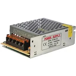 Блок питания S-60-12 в перфорированном корпусе 12V/5A