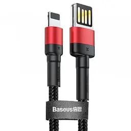 Дата кабель Baseus Cafule Lightning Cable Special Edition 2.4A (1m) (CALKLF-G) Чорний / Червоний
