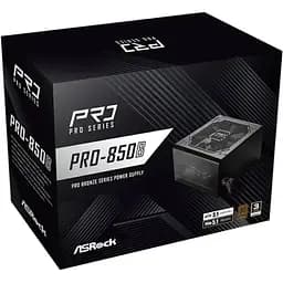 БЖ 850W ASRock PRO PRO-850B 120mm, 80+ Bronze, Retail (PRO-850B)