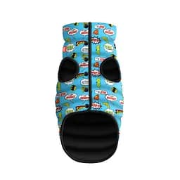 Курточка WAUDOG Clothes для собак, рисунок Лига Справедливости в голубом, размер S35