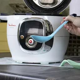 Ложка для мультиварки рису половник пластикова глибока 22х7 см, Kitchen Master Білий 86665 - мініатюра 5