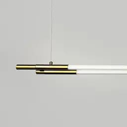 Латунний трубчастий LED світильник у корпусі 130 см | Line F | Арт. MJ351-1300L AB - мініатюра 2
