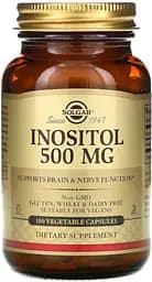 Вітаміни та мінерали Solgar Inositol 500 mg, 100 вегакапсул