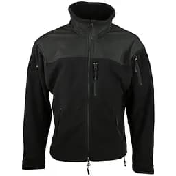 Флісова кофта Kombat UK Defender Tactical Fleece M Чорна (1000-kb-dtf-blk-m)