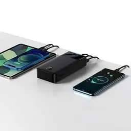 Портативный зарядний повербанк Baseus Bipow Digital Display 30000 mAh на 20 W LED-дисплей + кабель оригінал - мініатюра 7
