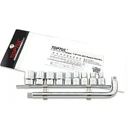 Комплект головок та комірів на планці 1/2 8-22 мм Toptul hoz0007606