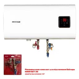 Водонагрівач "квадрат" Mixxus EWH-14080 Cube WET (Н) накопичувальний 80 л мокрий тен 2,0 kW WH0615 - мініатюра 4