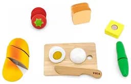 Іграшкові продукти Viga Toys Сніданок 44541 набір дерев'яних продуктів іграшок - мініатюра 2