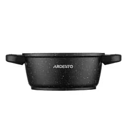 Каструля Ardesto зі скляною кришкою Gemini Anzio 1.2л алюміній чорний kuh0014741 - мініатюра 4