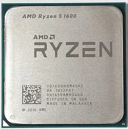 Процесор AMD Ryzen 5 1600 (YD1600BBM6IAE) (Socket AM4, 12T, 3.6 ГГц, Tray) Б/в
