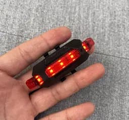 Габаритный аккумуляторный фонарь мигалка DC-918 вело фара задняя велосипедная красный свет 4 режима