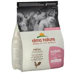 Сухий корм для цуценят малих порід Almo Nature Holistic Dog Puppy, XS-S, зі свіжою куркою, 2 кг (710)