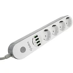 Подовжувач Gelius Pro PowerStrip G-Power GP-PS-001 4 ports 220 V/4 USB 3.4 A 2 m White - мініатюра 3