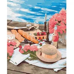 Розмальовка за номерами Brushme Premium Пікнік поруч із морем (40х50) (PGX37555)