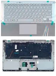 Клавіатура для ноутбука Sony Vaio (SVP11) Silver, (Silver TopCase) - мініатюра 3
