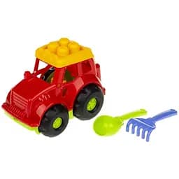 Пісочний набір Colorplast Трактор "Коник" №1 Colorplast 0206 Червоний