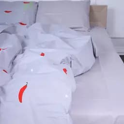 Простирадло MirSon Бязь 17-4754 Benvenuto 110х160 см світло-сіре (2200008937393)