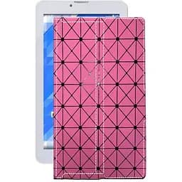 Чохол StatusCASE з екошкіри для планшету Pixus Play V4.0.7 3G Рожевий ромб