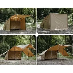 Намет одномісний із тентом Naturehike CNK2450WS026, коричневий - мініатюра 8