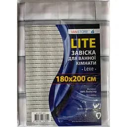 Шторка для ванной VanStore Lexe 200 х 180 см светло-серая (63025)