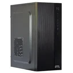Корпус GTL T1651 черный, без БП, Mini Tower, Micro ATX/Mini ITX, 2xUSB 2.0, 370x176x410 мм, 0.4 мм, 2.6 кг