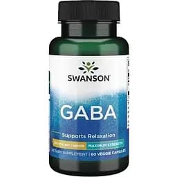 Аминокислота Swanson GABA 750 mg 60 капсул