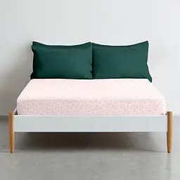 Простирадло Cosas на резинці 90х200 mini dots cs4, рожевий (DotsGreyRose_90x200x20) - мініатюра 2