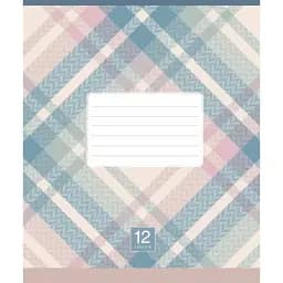 Зошит учнівський Школярик Plaid pattern 024-3345L-3 в лінію 24 аркушів 