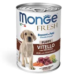 Консерва Monge Dog Fresh Puppy для цуценят з телятиною та овочами 400 гр