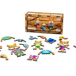 Дерев'яна настільна гра Лисички PuzzleOK Puz-42121 - мініатюра 5