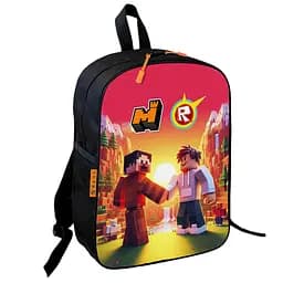 Рюкзак шкільний дитячий 36х27см Майнкрафт і Роблокс «Minecraft» Roblox з принтом для хлопчика (00624)