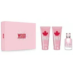 Набір для жінок Dsquared2 Wood Pour Femme: Туалетна вода 50 мл + Гель для душу 100 мл + Лосьйон для тіла 100 мл