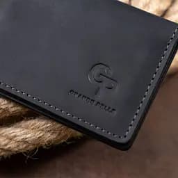 Візитниця з обкладинкою для ID-паспорта з натуральної шкіри Grande Pelle 11290 чорна - мініатюра 7