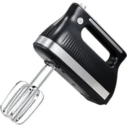 Ручний кухонний міксер Grunhelm із насадками для замішування тіста 5 швидкостей Турборежим 400 Вт GRM669 Чорний