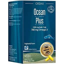 Жирні кислоти Orzax Ocean Plus 50 капсул - лимон