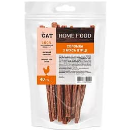 Лакомство для кошек Home Food соломка из мяса птицы 40 г