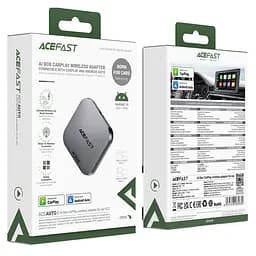 Адаптер ACEFAST QC2 AI Box CarPlay wireless adapter for car Metal Gray (6974316285830) - мініатюра 2