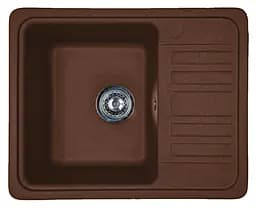 Кухонна мийка Adamant SMALL mokko 570x455x180 мм, з крилом 57 см