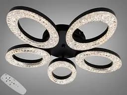 Стельова LED люстра біла 33W 3 модулі пульт 6 м²