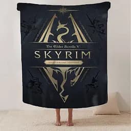 Плед 3D плюшевий подаруноковий Skyrim 160х200 см - мініатюра 2