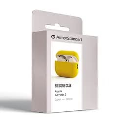 Силіконовий чохол для навушників Apple AirPods Pro 2 2022, Silicone Case, жовтий, захисний чохол, ультратонкий і легкий, захист від подряпин, пилу та ударів, м"який силікон, ArmorStandart (ARM64537) - мініатюра 3