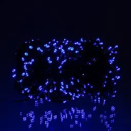 Гірлянда Нитка вулична 1000 LED 100 м на сонячній батареї чорна, синій GarlandoPro SB1000L100MBBL
